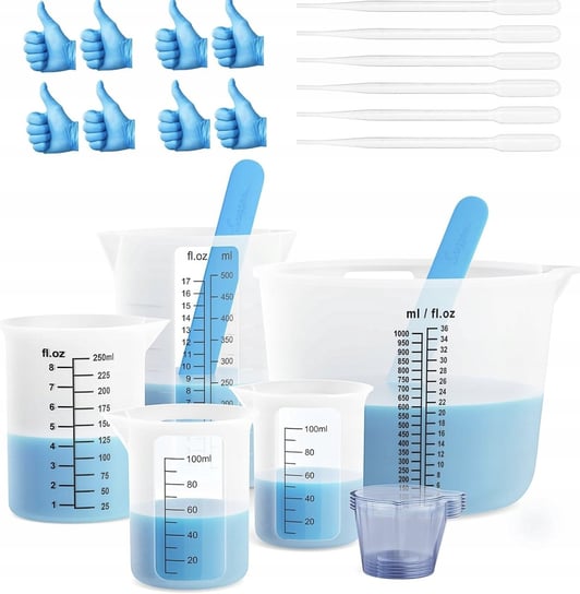 Set misurini in plastica, 6 pezzi