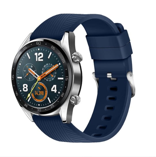 Silikonowy pasek do zegarka Huawei GT4/Samsung Galaxy Watch 4 Blue 22 mm INF