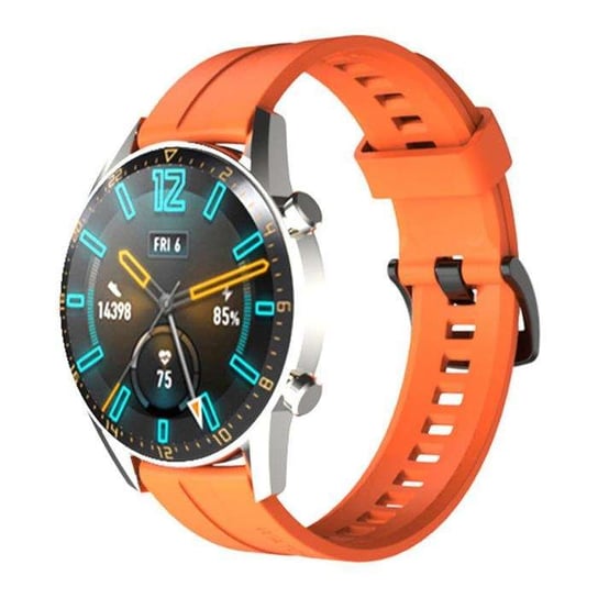 Silikonowy pasek do zegarka smartwatcha Huawei Watch GT / GT2 / GT2 Pro pomarańczowy Huawei