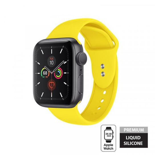Silikonowy pasek LIQUID BAND do Apple Watch 38/40 mm, żółty Liquid Band