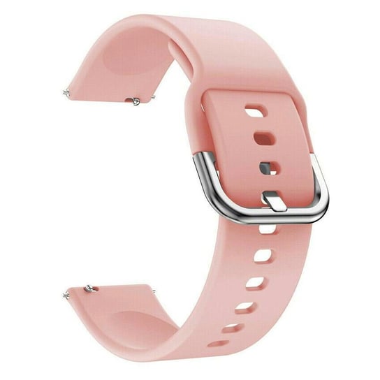 Silikonowy pasek Riff do zegarka Samsung Galaxy o szerokości 20mm w kolorze różowym RIFF