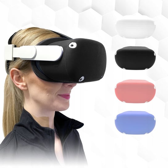 Silikonowy pokrowiec do gogli Oculus Quest 2 - Czarny Vortex Virtual Reality