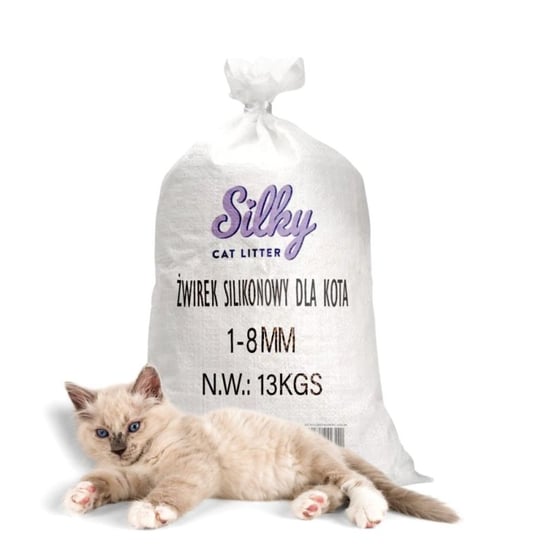 SILKY Żwirek silikonowy dla kota 13kg Silky
