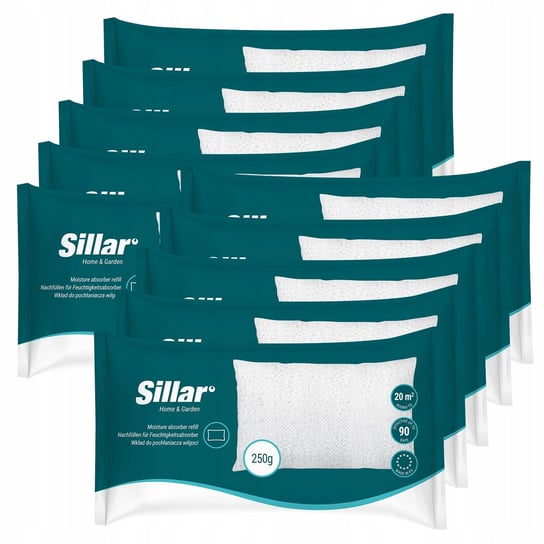 Sillar wkład do pochłaniacza wilgoci 250 - uniwersalny - 10 sztuk Sillar