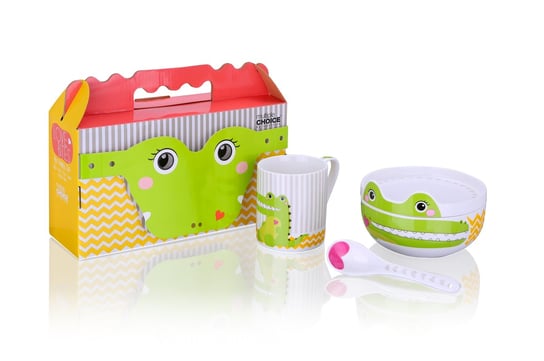 Silly Design, Serwis dla dzieci, Krokodyl, 4 elementy Multiple Choice by TopChoice