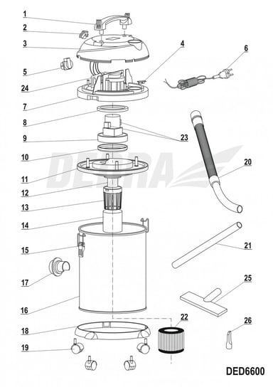 Silnik 1400W V2Z-P24 Dedra