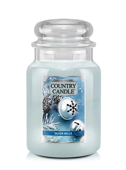 Silver Bells - Country Candle - Duża Świeca Zapachowa Z Dwoma Knotami (737G) Country Candle