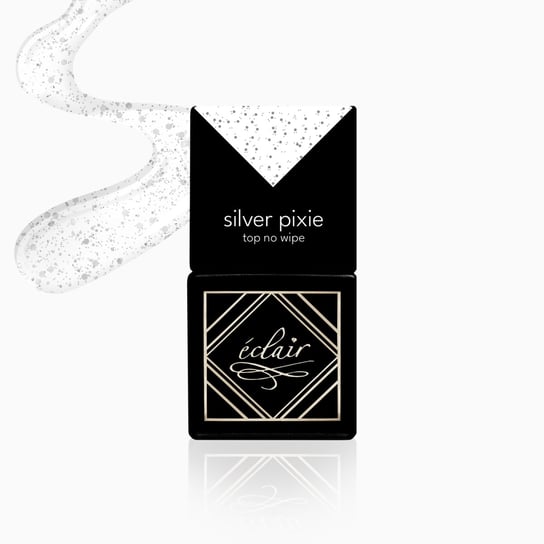 SILVER PIXIE Top No Wipe 7ml - top hybrydowy Eclair