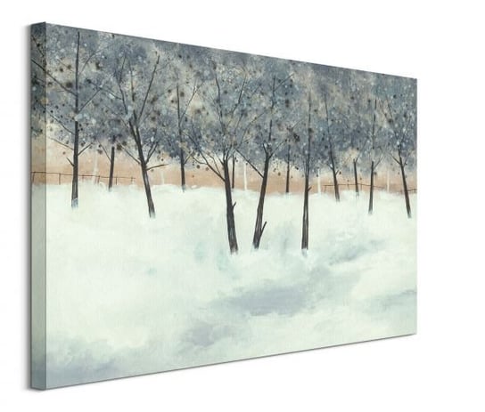 Silver Trees on White - obraz na płótnie Pyramid International
