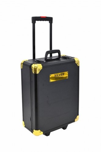 Silver Zestaw Narzędzi 419 elementów w walizce na kółkach SK-419-03 Black Edition SILVER