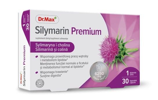 Silymarin Premium Dr.Max, suplement diety, 30 kapsułek Dr.Max