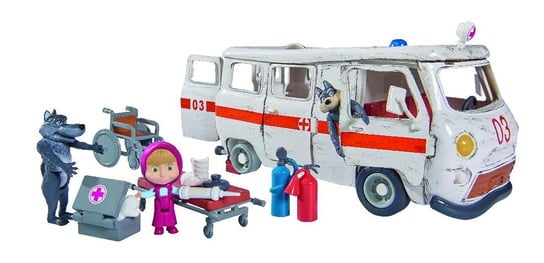 Simba, Masza i Niedźwiedź, figurka Ambulans Simba