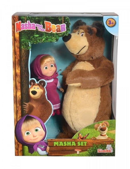 Simba, Masza i Niedźwiedź, maskotka z lalką Simba
