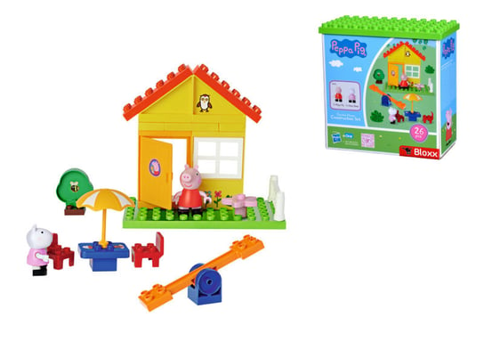 Simba, Świnka Peppa, Domek ogrodowy, 26 elementów PlayBig Bloxx