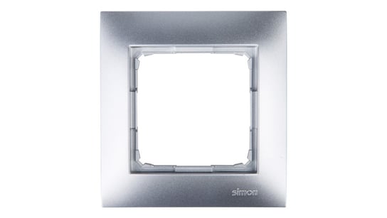Simon 54 Premium Ramka pojedyncza srebrny mat DR1/43 KONTAKT-SIMON