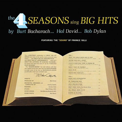 Sing Big Hits by Burt Bacharach...Hal David...Bob Dylan Frankie Valli And The Four Seasons