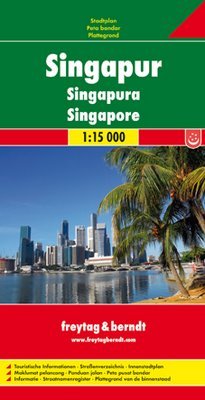 Singapur. Mapa 1:15 000 Freytag & Berndt