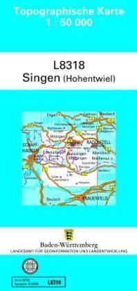 Singen (Hohentwiel) 1 : 50 000 Lva Baden-Wurttemberg, Landesamt Fur Geoinformation Und Landentwicklung Baden-Wurttemberg