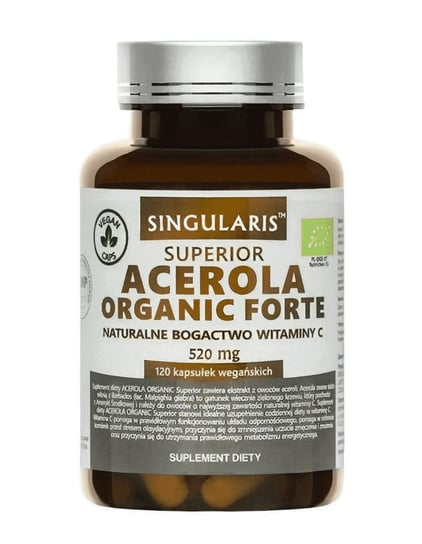 Singularis Superior Acerola Organic Forte, suplement diety, 120 kapsułek Singularis