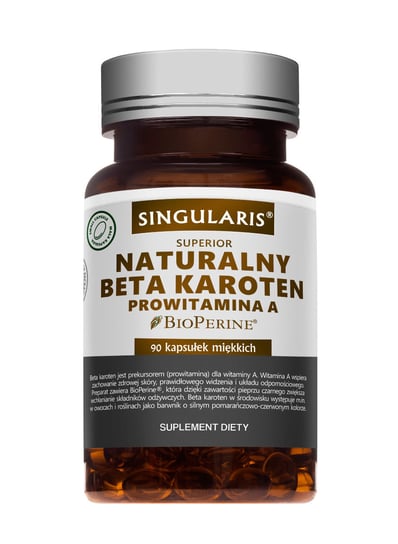SINGULARIS Superior BETA KAROTEN NATURALNY PROWITAMINA A, suplement diety, kapsułki, 90 sztuk Singularis-Herbs
