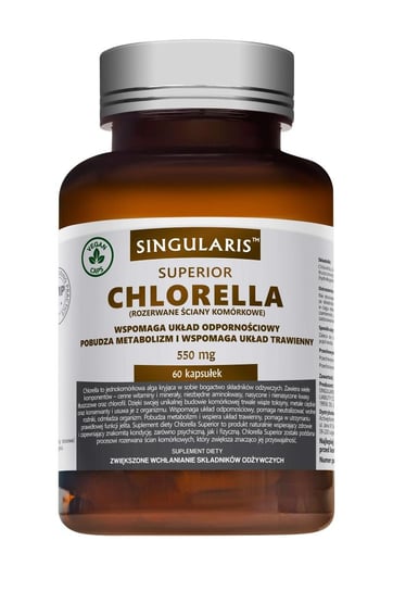 Singularis Superior Chlorella, 550 mg, suplement diety, 60 kapsułek Singularis