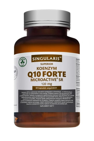 Singularis Superior Koenzym Q10 Forte Microactive SR, suplement diety, 60 kapsułek Singularis