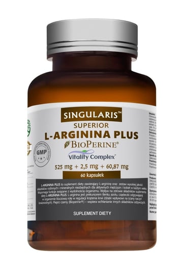 Singularis Superior L-arginina Plus 525 mg Suplement diety, 60 kaps. Singularis