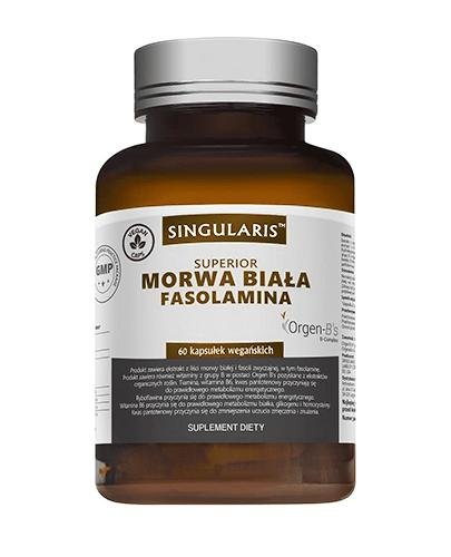 Singularis Superior Morwa Biała Fasolamina Suplement diety, 60 kaps. wegańskich Singularis