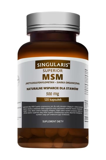 Singularis Superior, MSM 500 mg, Suplement diety, 120 kaps. Singularis Superior