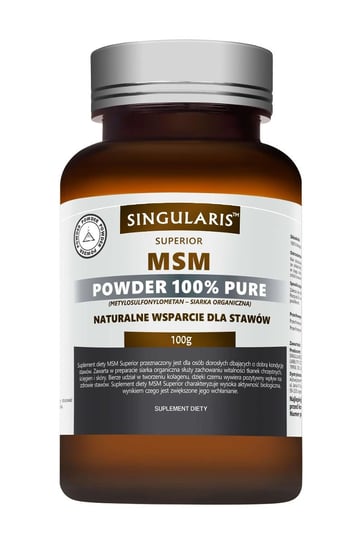 Singularis Superior MSM Powder 100% Pure, suplement diety, proszek 100 g Singularis