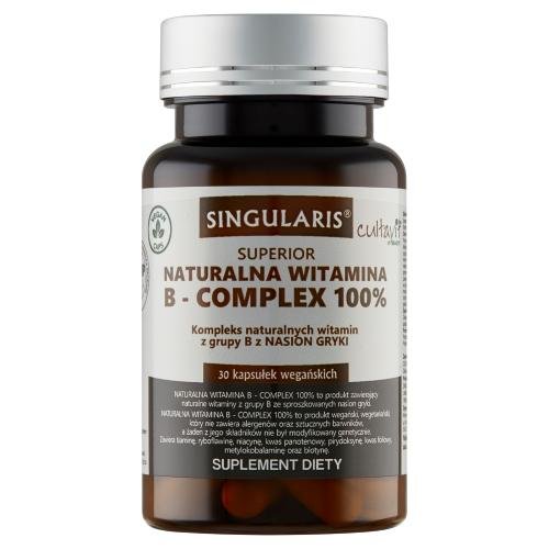 Singularis Superior Naturalna Witamina B- Complex 100% z nasion gryki, suplement diety, 30 kapsułek Singularis-Herbs