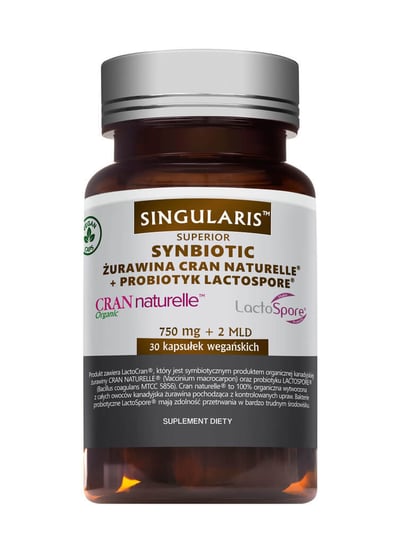 Singularis Superior Synbiotic Żurawina + Probiotyk, suplement diety, 60 kapsułek Singularis Superior