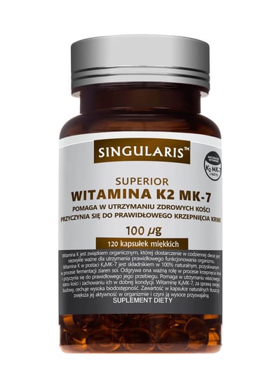 Singularis Superior Witamina K2 MK-7, suplement diety, 120 kapsułek Singularis