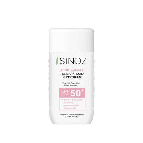 Sinoz, Pink Touch Tone Up Fluid Sunscreen SPF50+ / PA++++, 50ml Sinoz