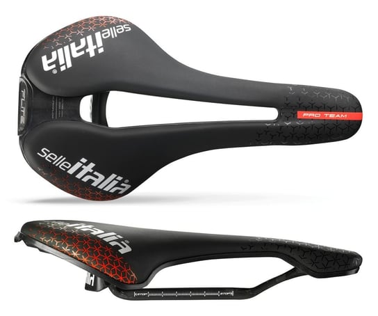 Siodło SELLE ITALIA FLITE BOOST PRO TEAM KIT CARBONIO SUPERFLOW L (id match L3), Carbon Rail+10mm, Fibra-Tek, 170g Selle Italia