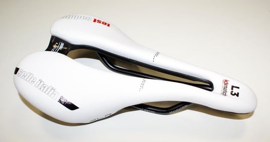 Siodło SELLE ITALIA SLR LADY BOOST TM SUPERFLOW L (id match - L3) manganese tube 7, białe, testowe (NEW) Selle Italia