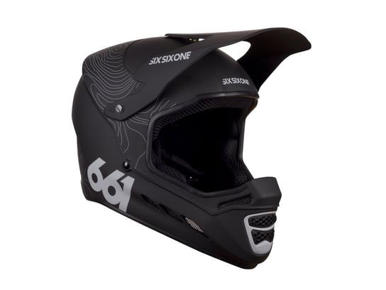 SisSixOne 661 RESET CONTOUR BLACK Kask rowerowy fullface czarny 661