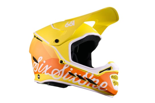 SisSixOne 661 RESET GEO CITRUS Kask rowerowy fullface żółto-pomarańczowy 661
