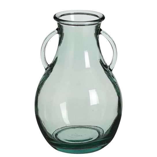 SITIA szklany wazon z uszami - H-32 cm - zielony Mica Decorations