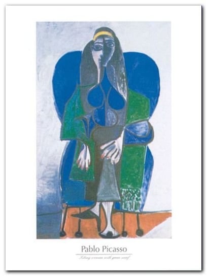 Sitting woman plakat obraz 60x80cm Wizard+Genius