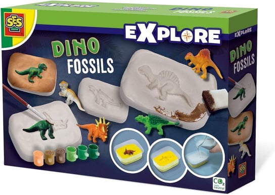Skamieniałości Dinozaurów Ses Creative - Zabawki Kreatywne Dla Chłopców I Dziewczynek SES