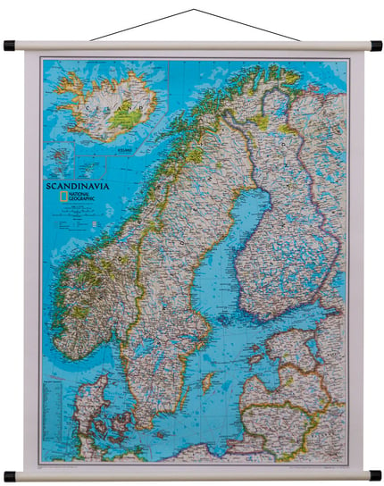 Skandynawia Classic Mapa Ścienna Polityczna 1:2 765 000, National Geographic National geographic