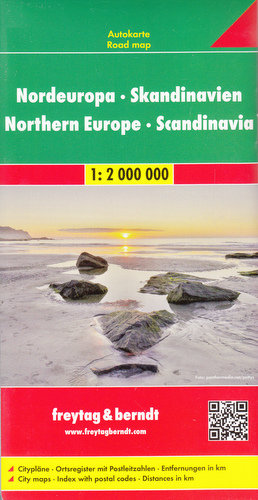 Skandynawia Europa Północna. Mapa 1:2 000 000 Freytag & Berndt