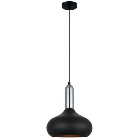 Skandynawska LAMPA wisząca QUESMO MDM-3029/1 BK+CR Italux industrialna OPRAWA metalowy ZWIS hygge czarny ITALUX