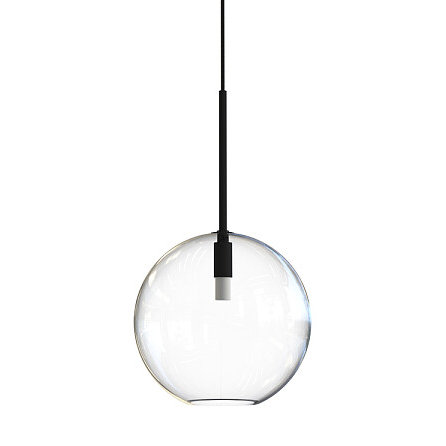 Skandynawska lampa wisząca Sphere 7848 salonowy zwis szklany czarny Nowodvorski