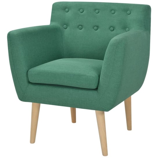 Skandynawski fotel VIDAXL, zielony, 77x59x67 cm vidaXL