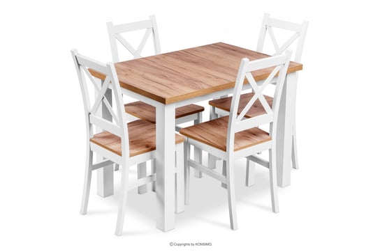 Skandynawski stół z krzesłami do kuchni DAVI Konsimo Konsimo
