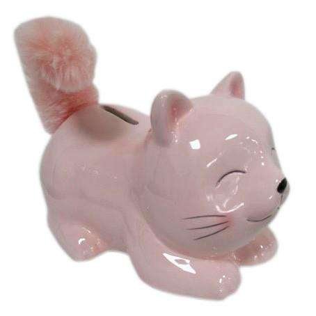 Skarbonka Ceramiczna Różowy Kotek Dla Dziewczynki Art-Pol