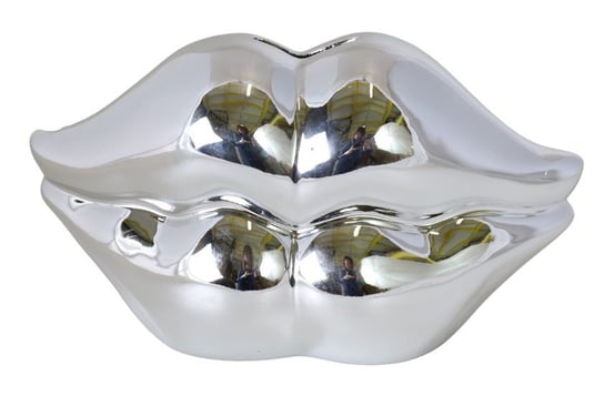 Skarbonka Ceramiczna Usta Srebrne Duże Ewax