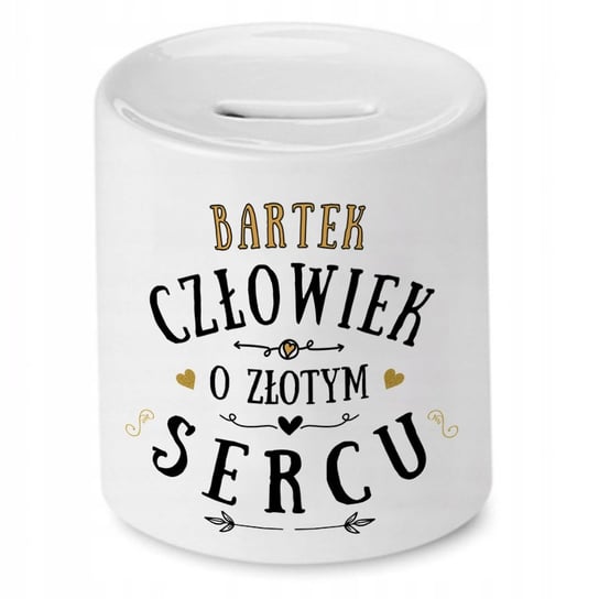 Skarbonka Dla Bartka Bartłomiej Urodziny Prezent z Nadrukiem ze Zdjęciem PoliDraw